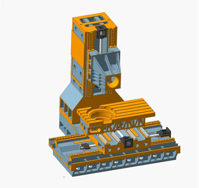 Mechanical Structure Image of CNC 5 Axis Machining Center